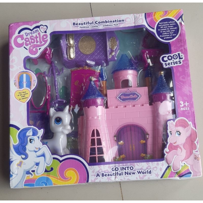 (PRELOVED)mainan rumah kuda poni dream castle