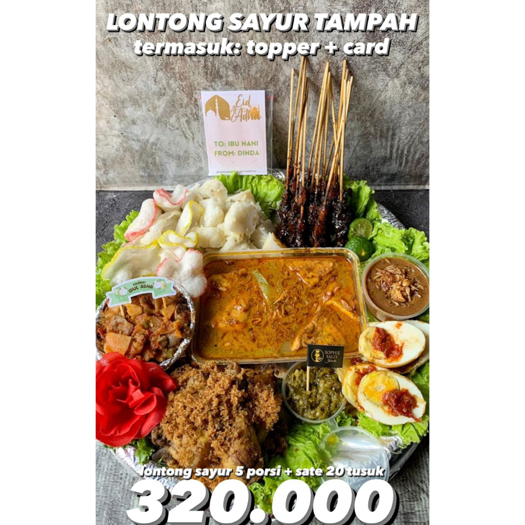 

Hampers Lontong Sayur mix SATE Tampah Paket Idul Adha - FREE TOPPER dan Card - READY