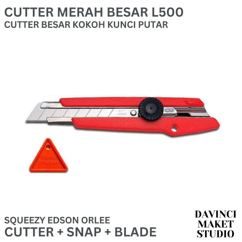 

(Orlee) Cutter Besar Pemotong L500 Kunci Putar - Knive Blade Orlee Squeezy Maket Miniatur Diorama