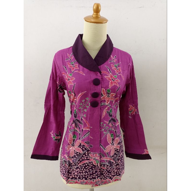 BATIK WANITA ATASAN BLOUSE MURAH PREMIUM 285CB135 ONLY SIZE S