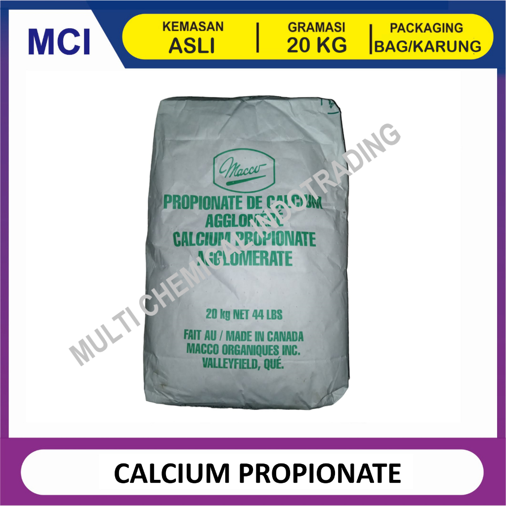 

(KHUSUS GOSEND/INSTANT) CALCIUM PROPIONATE POWDER FOOD GRADE ex. CANADA - 1 BAG 20 KG