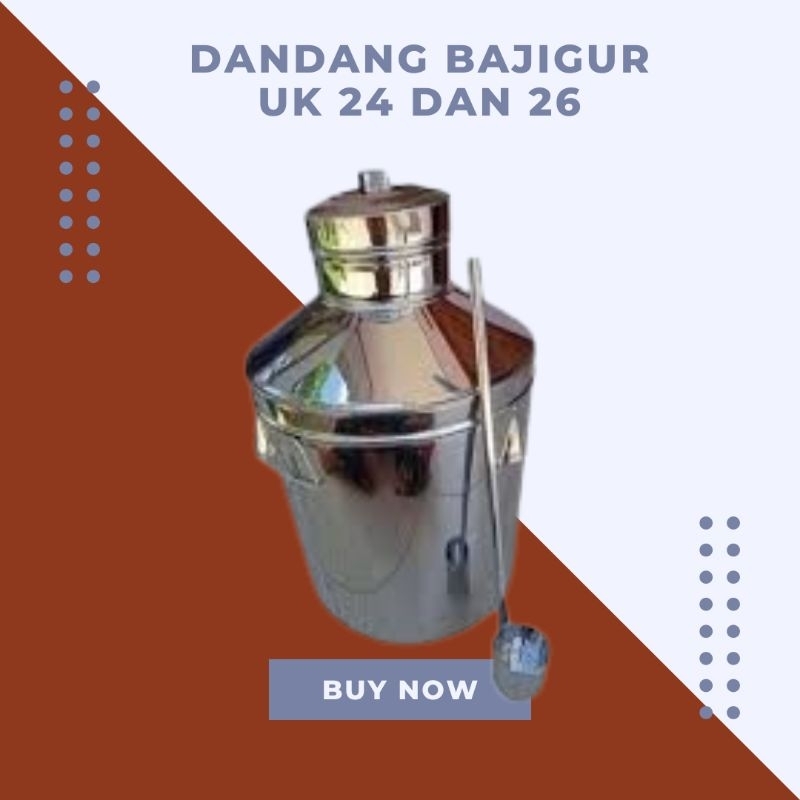 DANDANG/PANCI BAJIGUR WEDANG JAHE/BANDREK/SUSU JAHE/ES COKLAT STAINLESS STEEL
