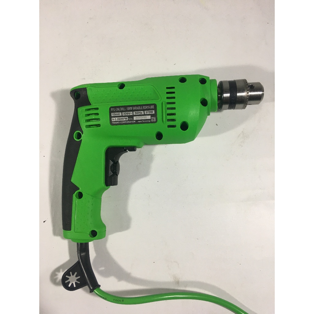 Mesin Bor Tangan RYU RDR 10-3 - Hand Drill Tekiro Bor Besi Kayu