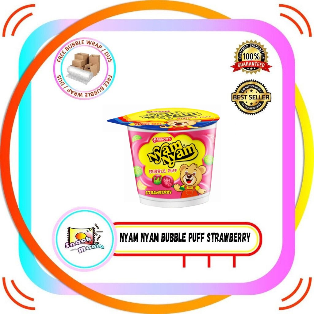 

Nyam Nyam Fun Play Strawberry Bubble Puff 18 gr