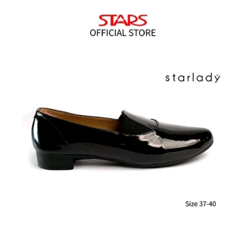 STARLADY Sepatu Heels Formal Wanita/Remaja Perempuan Elycia Hitam