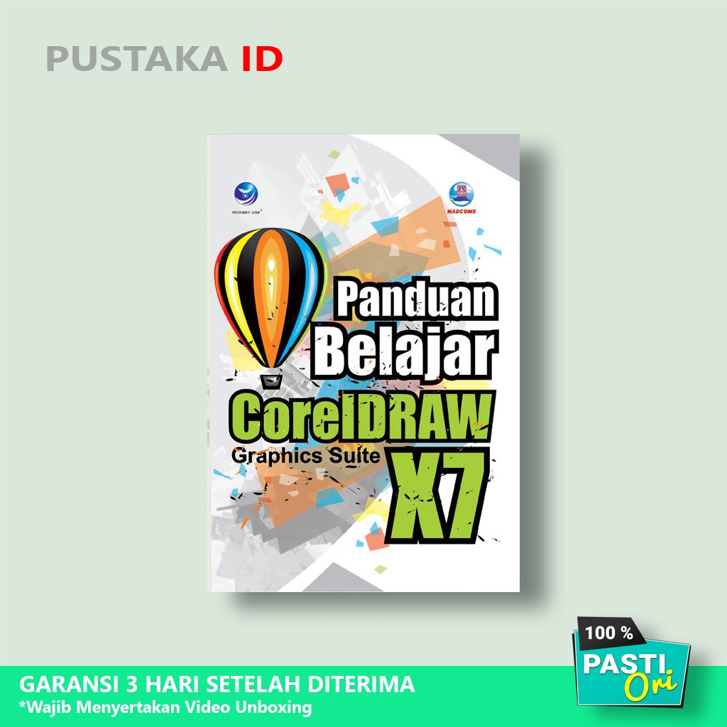 Buku Panduan Belajar CorelDraw X7 Graphics Suite - Original