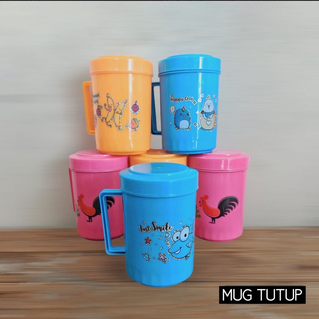 Mug Lucu Motif//Ada Tutup