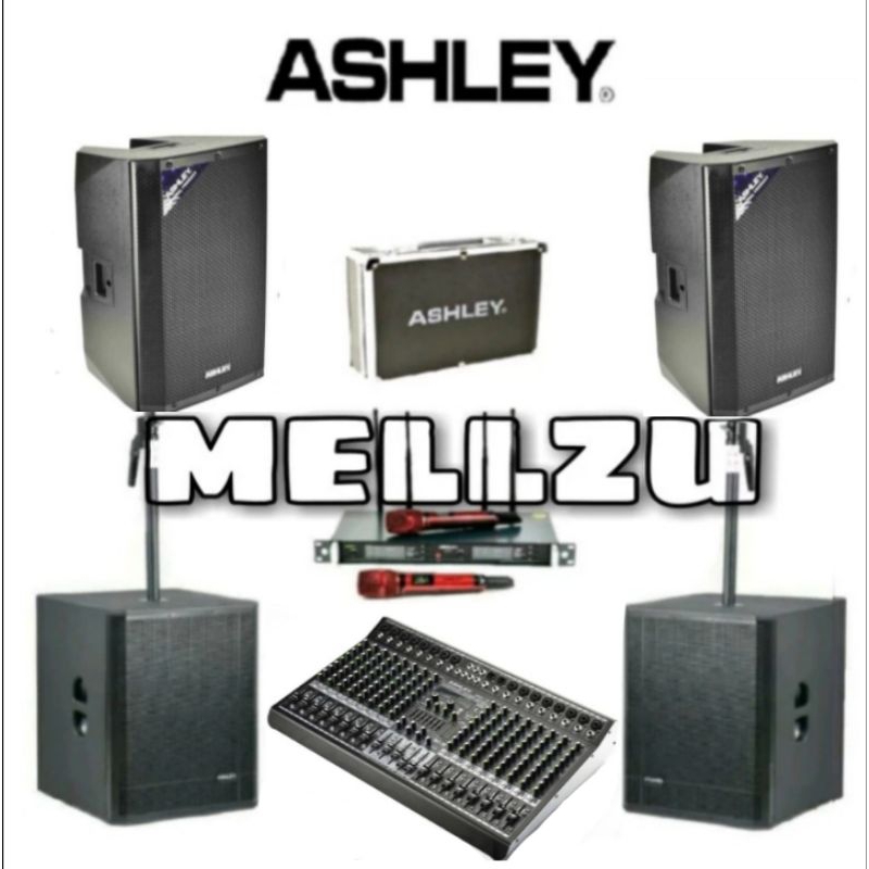 Paket SoundSystem Ashley ACT600PRO - 15 inch - Sub 18 inch Original - Top 2