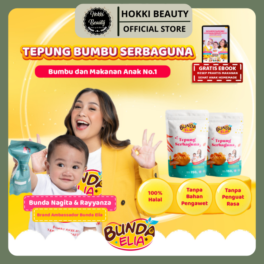 

BUMBU BUNDA ELIA (BELI 2 GRATIS 1 MIX PRODUK) TEPUNG SERBAGUNA Tepung Crispy Non MSG Non Pengawet / Tepung Bumbu Serbaguna Non MSG MPASI