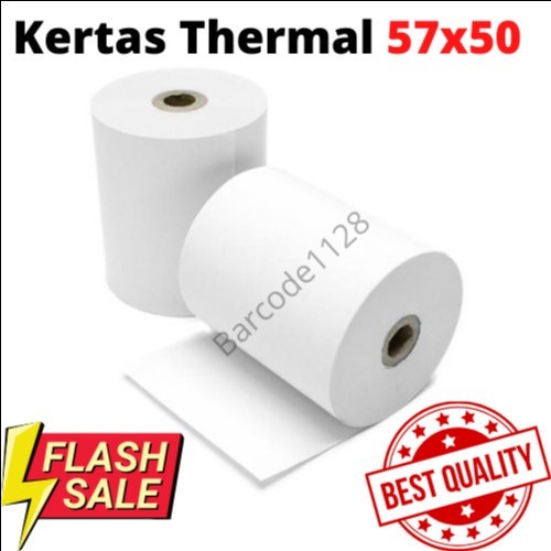 

Kertas Struk Thermal / Kertas Kasir 57x50 / 58x50 EDC POS