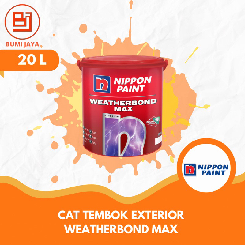 Cat Tembok Eksterior Nippont paint Weatherbond max 20L
