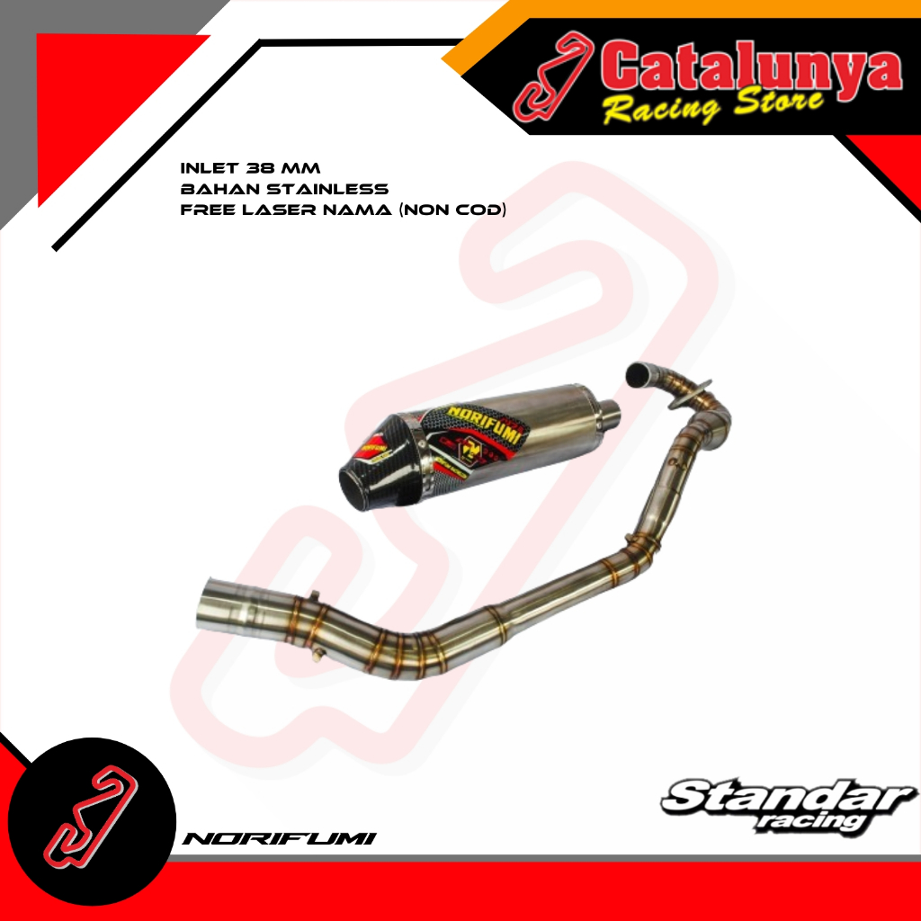 Knalpot norifumi knalpot racing norifumi carbon klx dtracker CRF modifikasi trail mesin tiger mp