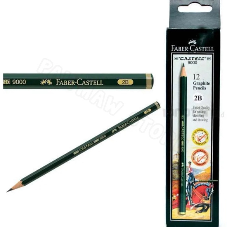 

Pensil 2B Faber Castell 9000 ( PACK )ASLI