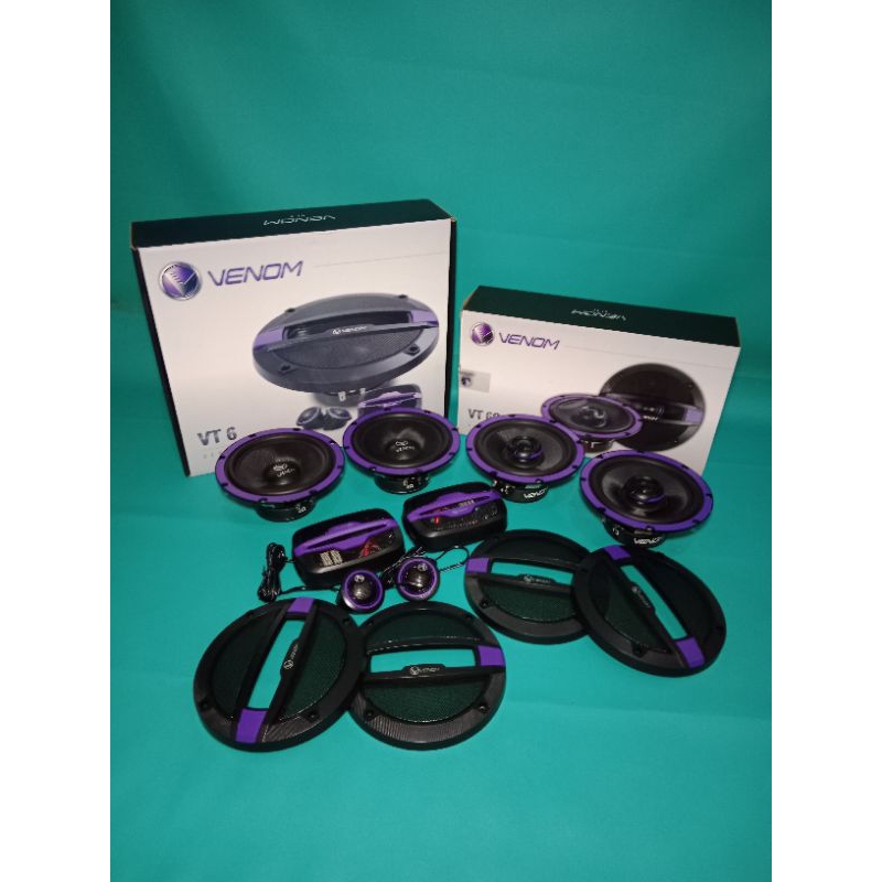 Speaker Split Venom Vertigo VT-6 & Speaker Coaksial VENOM VERTIGO seri VT-6C 2way Audio Mobil