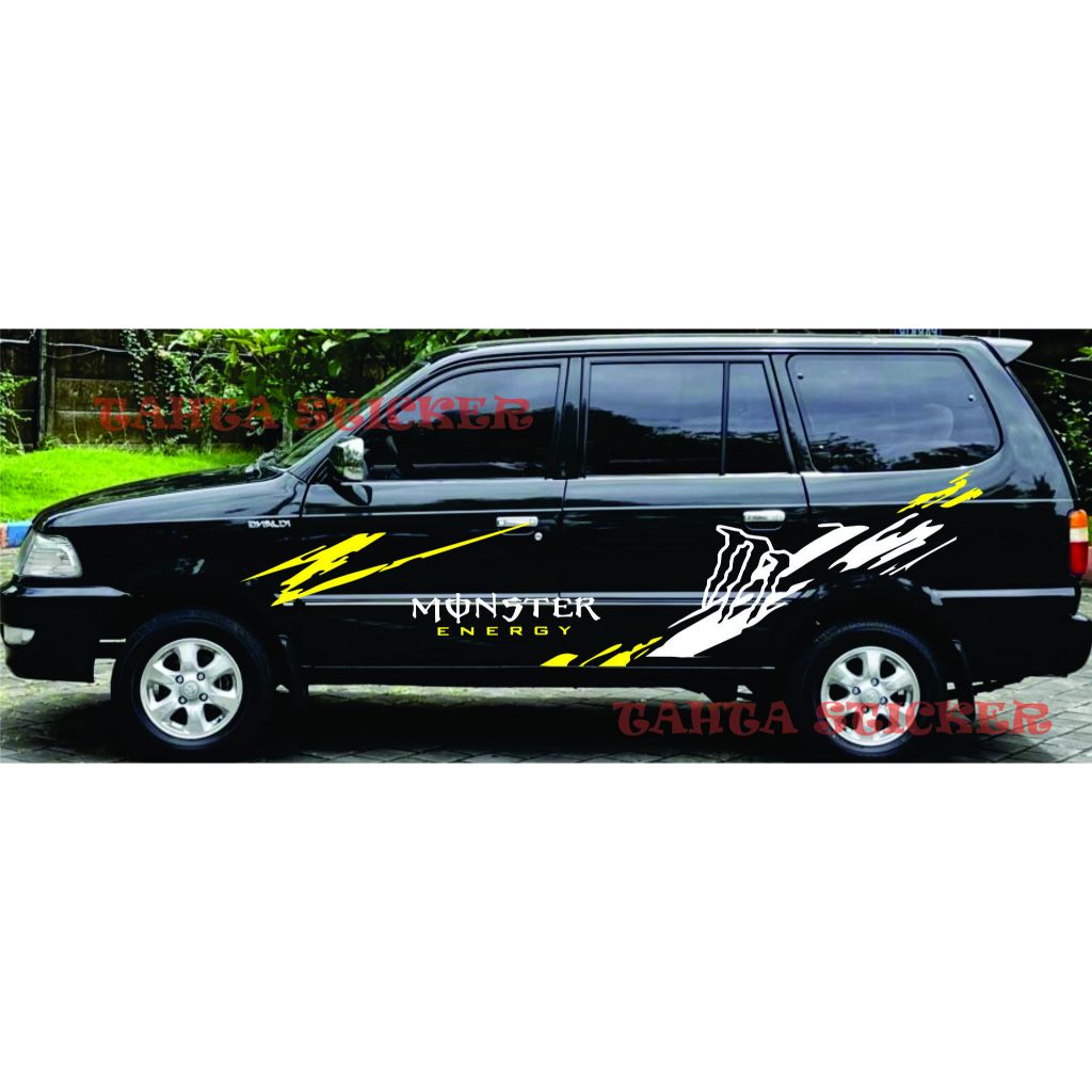 {PROMO} Stiker Cutting Mobil Kijang Stiker List Stripe Body Samping Mobil Kijang Kapsul Super Lgx St