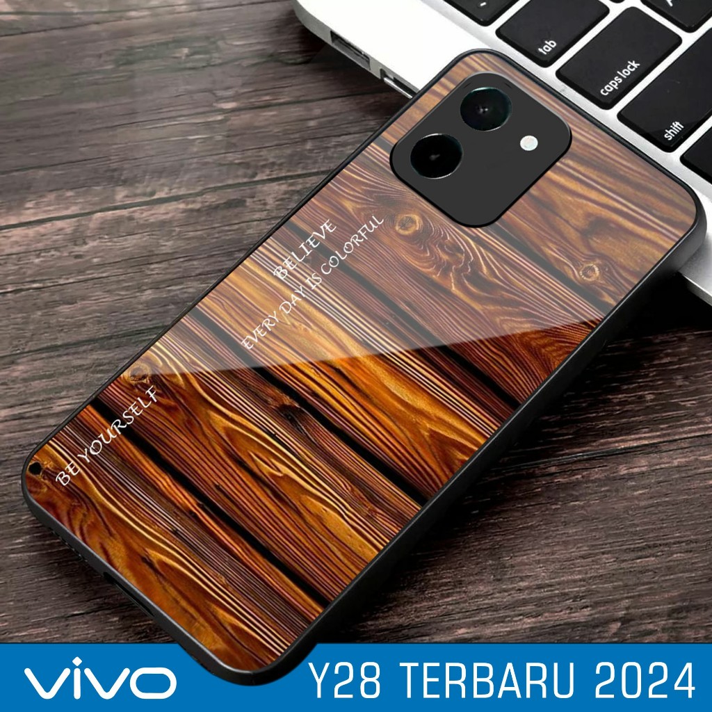 SoftCase Kaca Kilau Vivo Y28  - Pelindung HP Vivo Y28 - Casing HP Vivo Y28 - A18