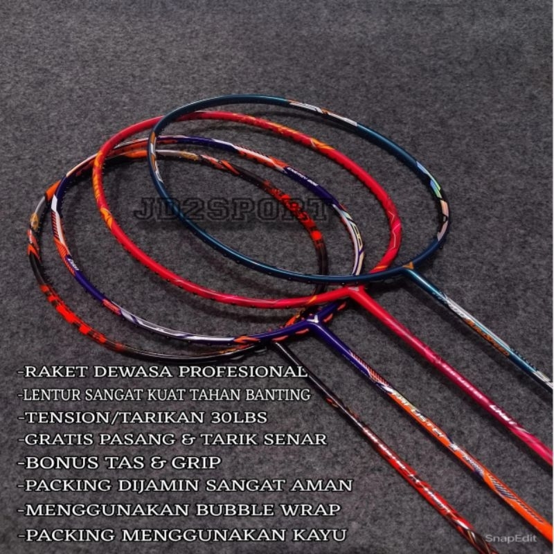 RAKET BATMINTON VICTOR JETSPEED S12,VICTOR AURASPEED & VICTOR THRUSTER