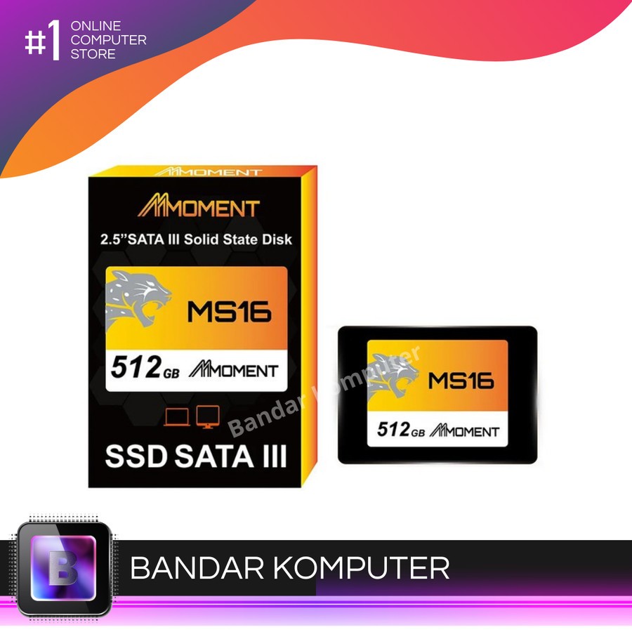 SSD Moment 512gb Sata 3 Internal dan Eksternal Harddisk