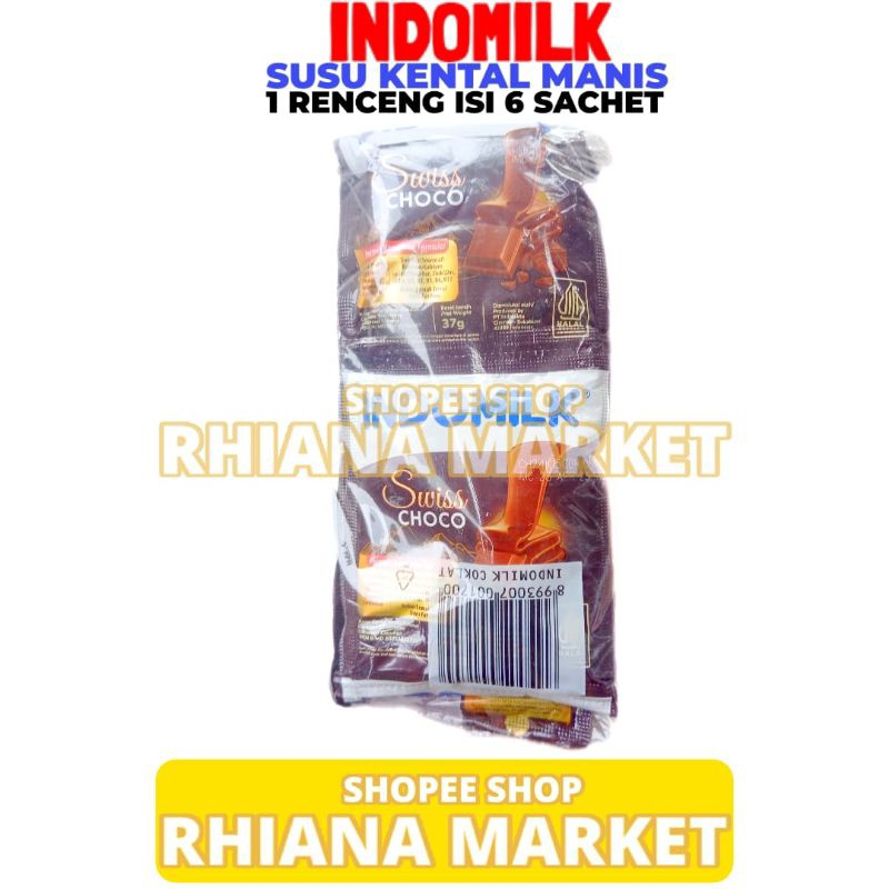 

Susu Kental Manis Indomilk Coklat 1 Renceng Isi 6 Sachet 37 Gram