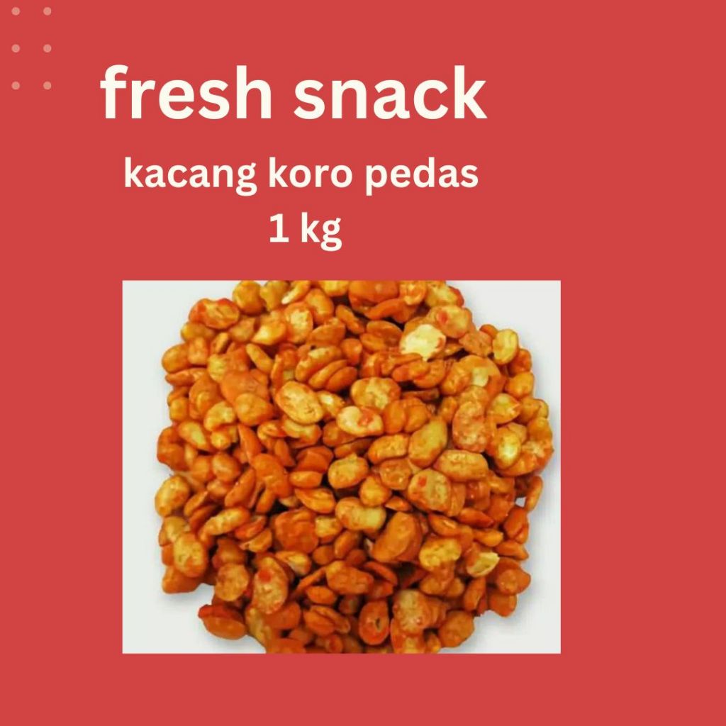 

(1kg) kacang koro pedas | cemilan enakk!!