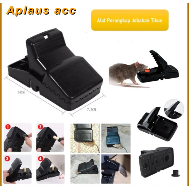 Alat Perangkap Jepit Tikus Alat Jebakan Tikus Plastik Tebal Mouse Trap