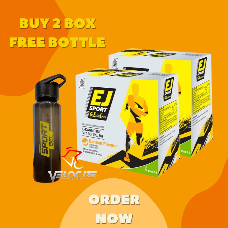 KODE U68B Sport Gel 2 Box Free Bottle GU Energy EJ Olahraga Supplement Sepeda Lari Gowes Booster