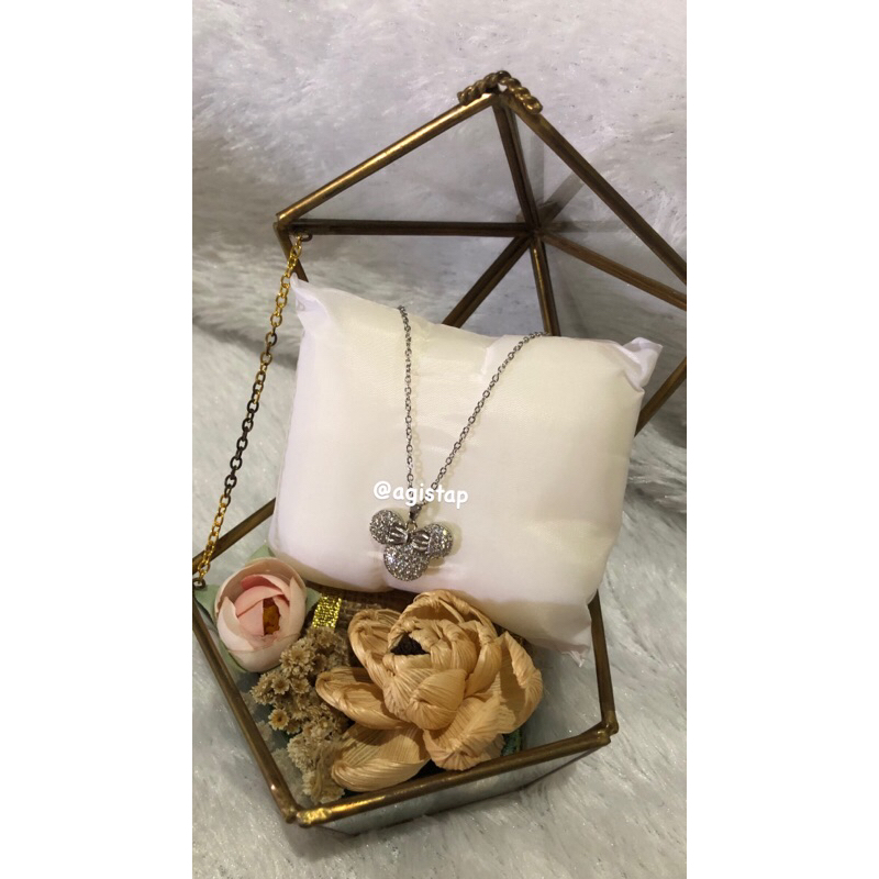 Kalung Titanium Disney Kalung Disney Mickey Mouse Kalung Fashion Mickey Batu Kalung Mickey Adjustabl