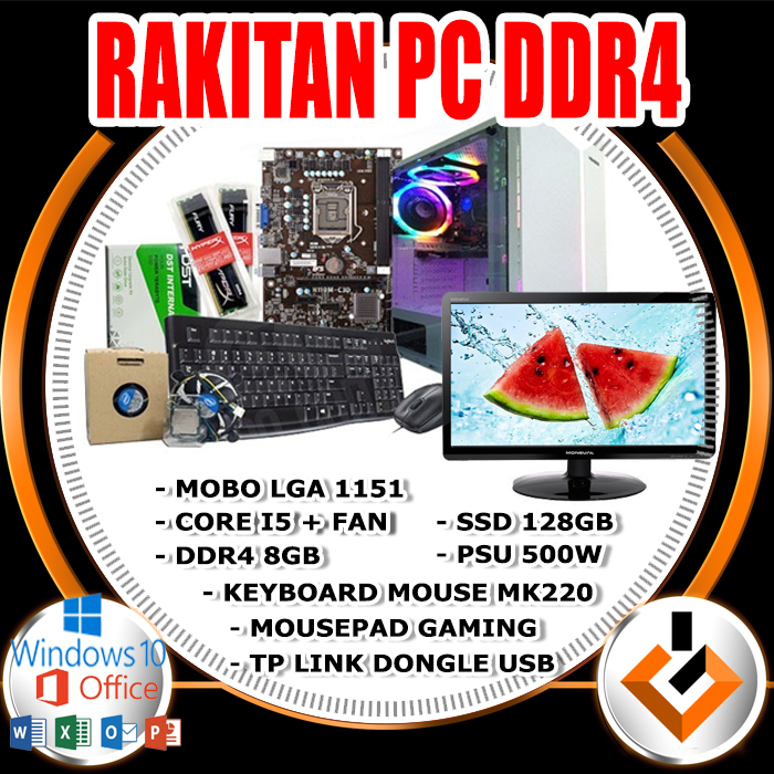 PC Rakitan Gaming ddr4 1151 Rakitan PC Komputer DDR4 SIAP PAKAI