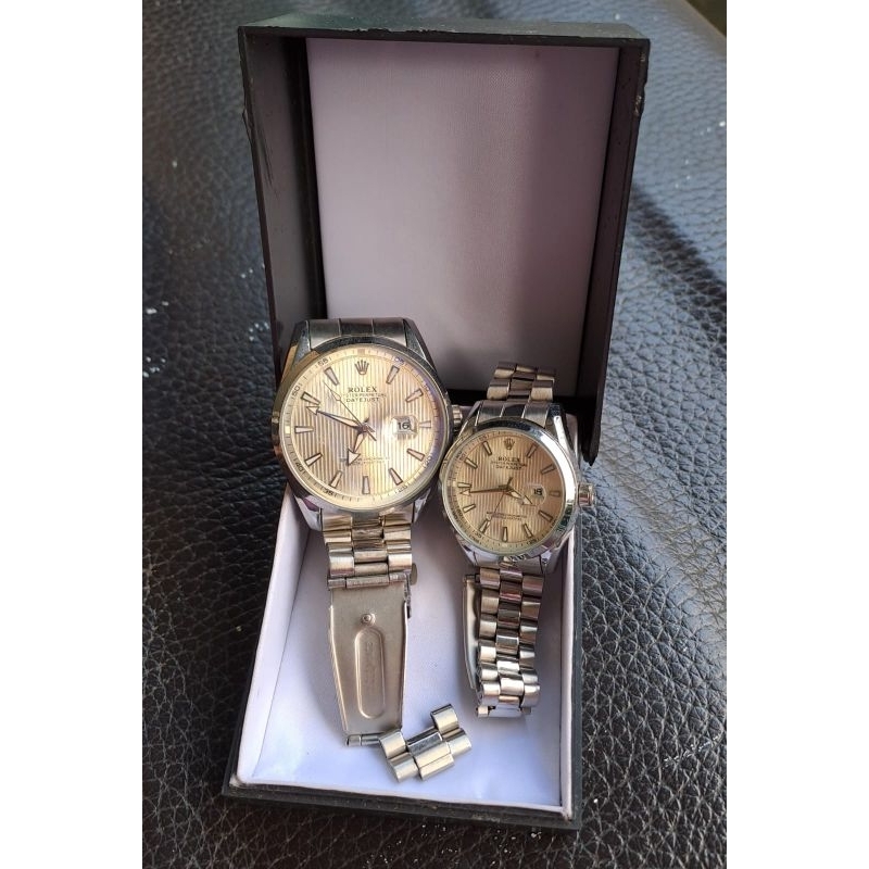 Jam tangan rolex couple bukan ori preloved like new