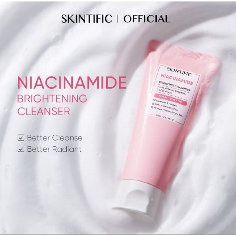 SKINTIFIC Niacinamide Brightening Cleanser - facial wash