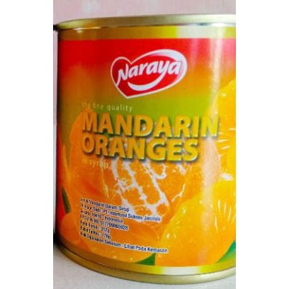 

NARAYA MANDARIN ORANGES ORANGE IN SYRUP/ BUAH JERUK KALENG - 312 GR