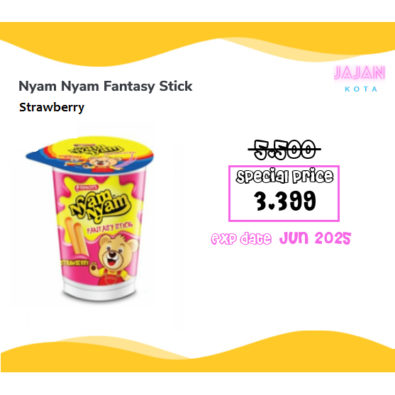 

Nyam Nyam Fantasy Stick 25 gram - Strawberry