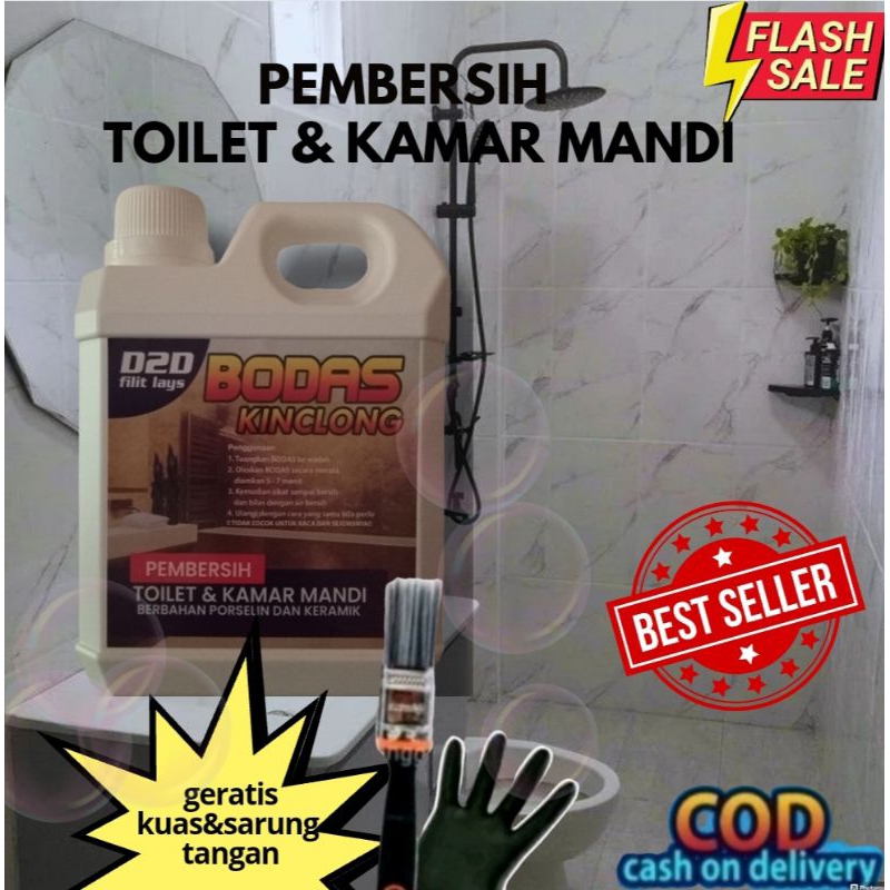BODAS KINCLONG Pembersih toilet/kamar mandi