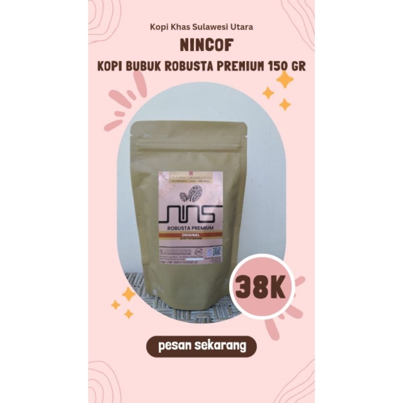 

Kopi Bubuk ROBUSTA Premiun 150 gr