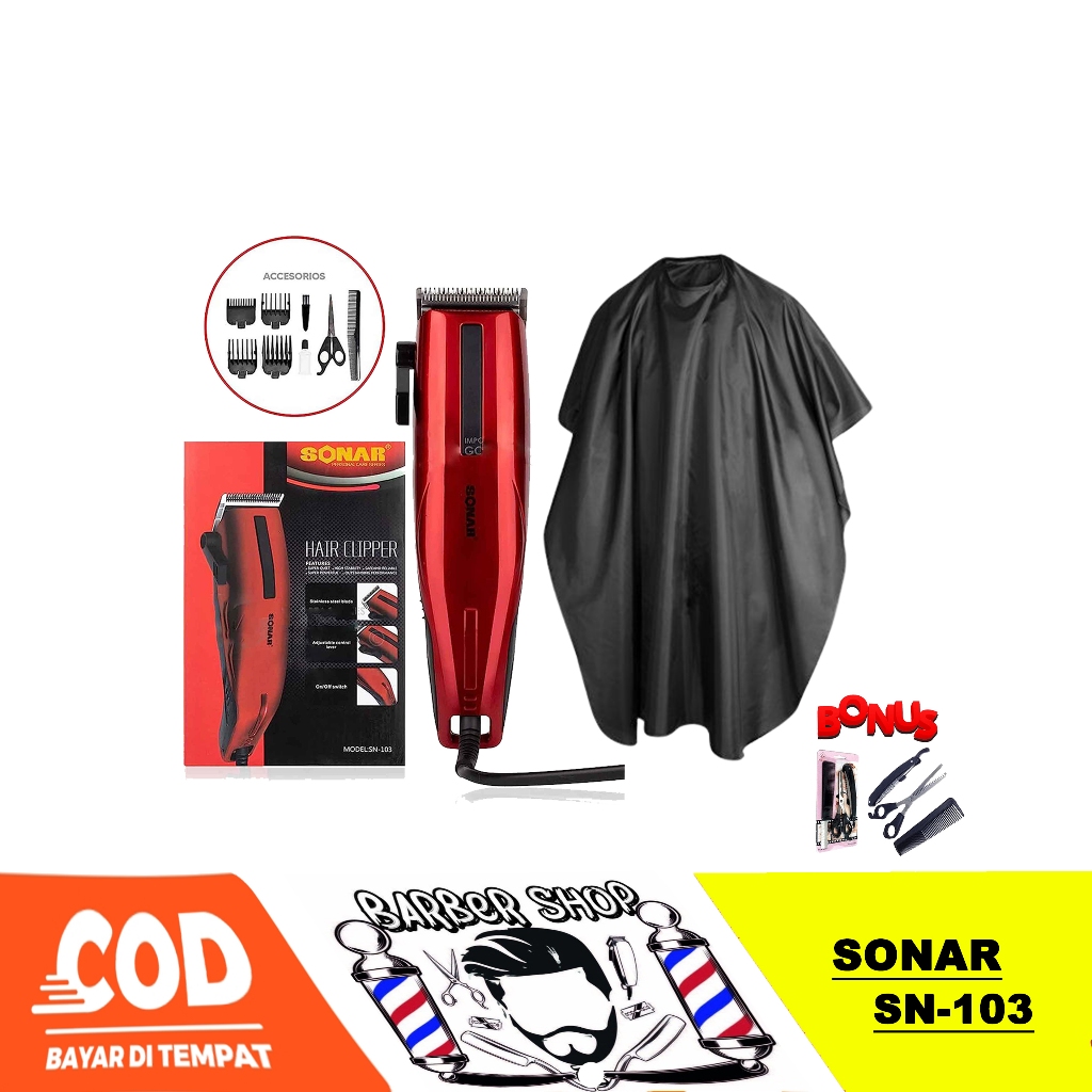 alat cukur rambut 1 set lengkap alat pangkas rambut original alat cukur rambut listrik 1 set lengkap