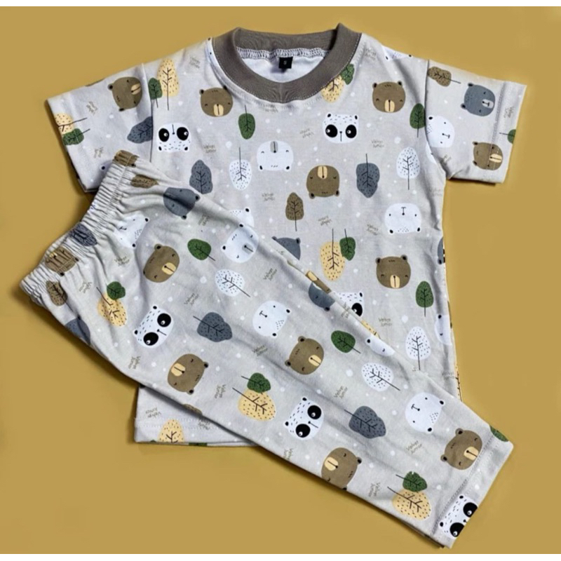 Setelan piyama Anak Sisa Ori Velvet junior/moms gift/Organik/Libby