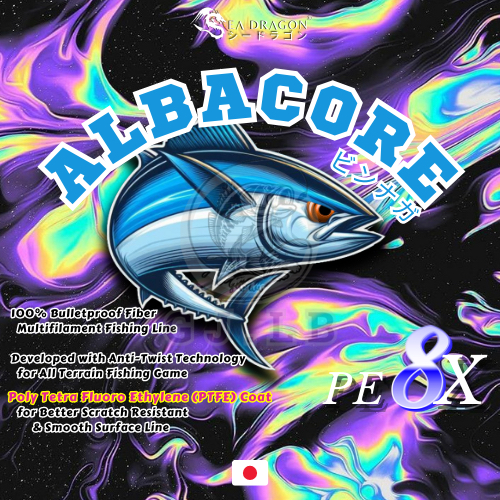 300M Senar PE Sea Dragon Senar Pancing PE X8 ALBACORE 300 M Single Pack