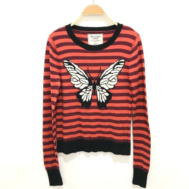 Sweater Abercrombie & Fitch Fine Knit Jumper Sweatshirt Vintage Preloved Size XS