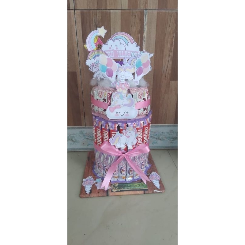

Snack tower Unicorn 2 tingkat free paking