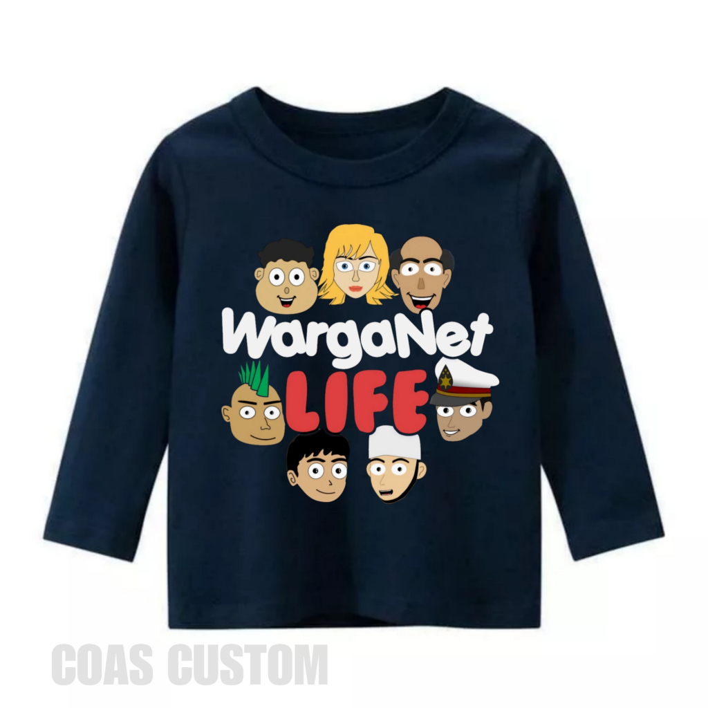 BAJU ANAK KAOS ANAK WARGANET LIFE