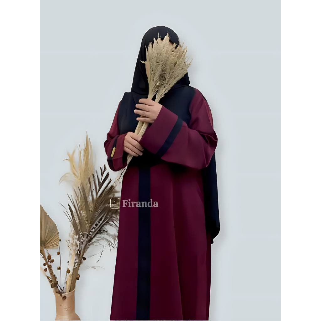 Maryam Dress Gamis Bahan Cey Crinkle Airflow Premium