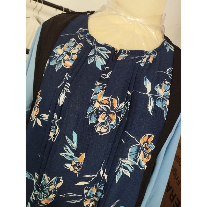 GAMIS RAYON CRINKLE MIDI DRESS MUSLIMAH DAILY WEAR