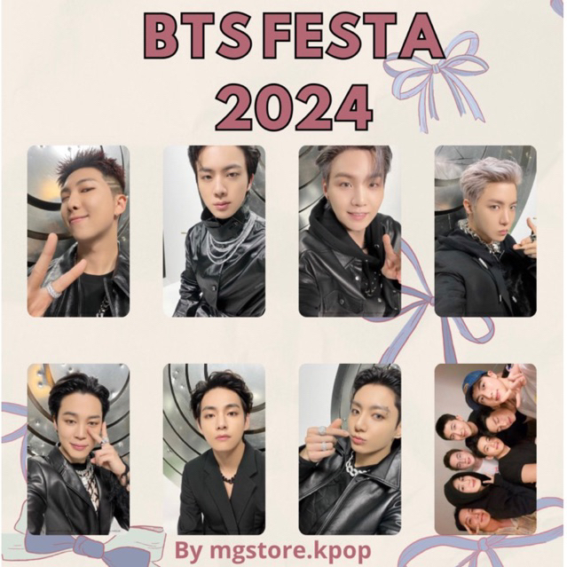 (MIN CO 2) PRE ORDER PHOTOCARD PVC BTS FESTA ARMYZONE BY MGSTORE