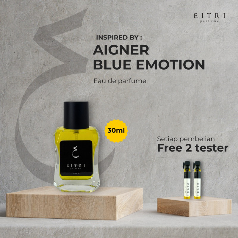 Parfum AIGNER BLUE EMOTION Eau De Parfume - Tahan Lama - Free 2 Tester - Eitri Parfume