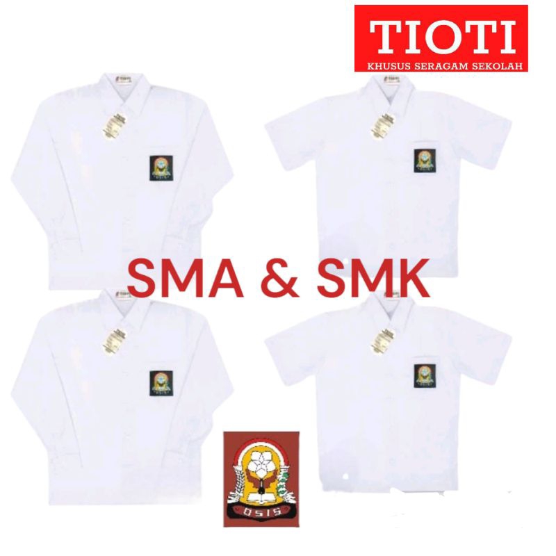 Limited Seragam Sekolah Sma Tioti / Kemeja Sma Tioti Panjang Dan Pendek / Tioti Kemeja Sma Sumatera