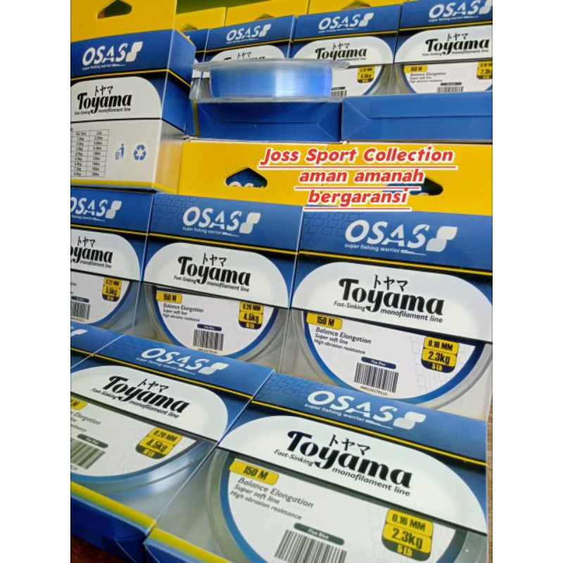 SENAR PANCING JAPAN OSAS TOYAMA KUAT ANTI KERITING MUDAH TENGGELAM