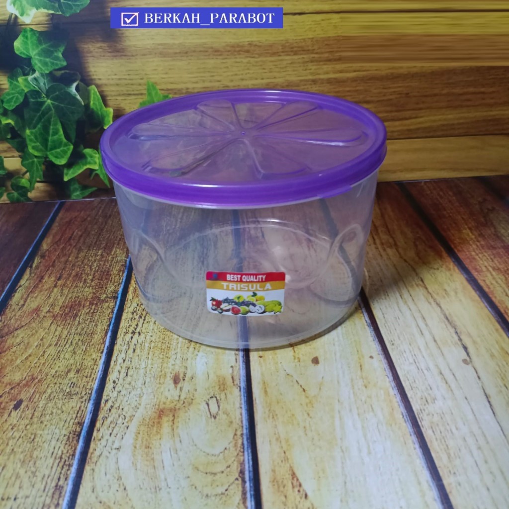 Toples Plastik 1 kg  trisula mutiara / Toples Kue / Toples Permen