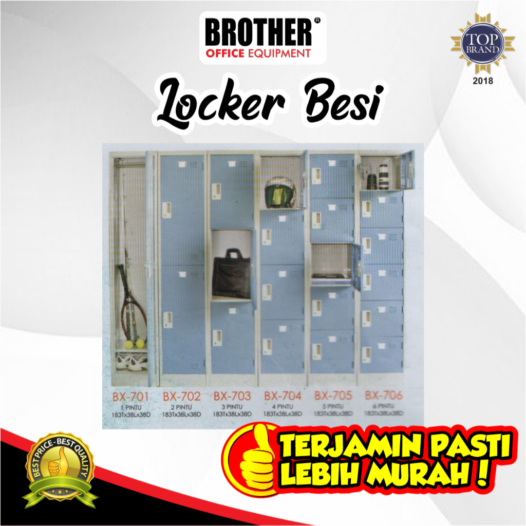 LOKER BESI/ LEMARI LOKER/ LEMARI KUNCI/ LOKER KAMPUS/ BROTHER LOCKER EXECUTIVE - BROTHER BX