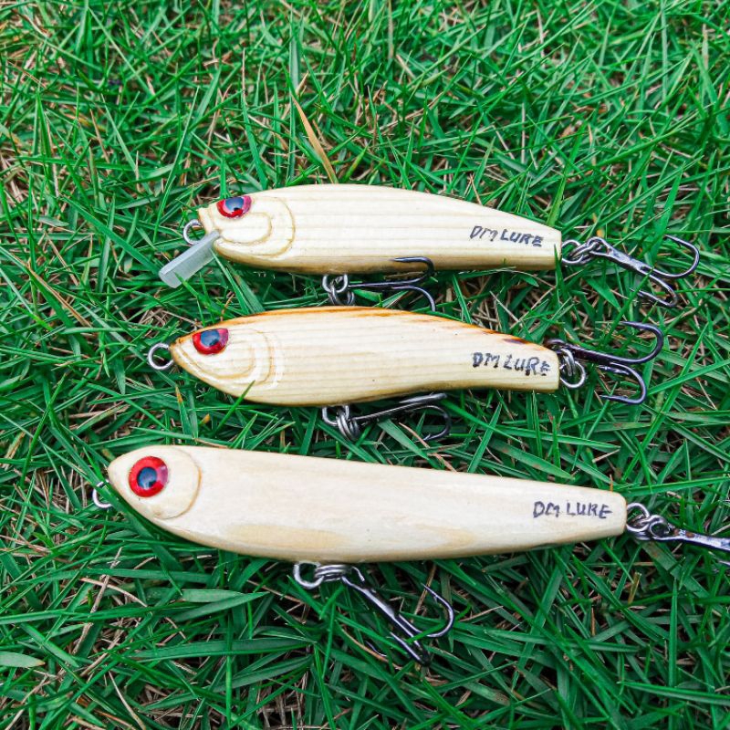 Lure Hampala Swimmer Kayu / Minnow Kayu DM Lure