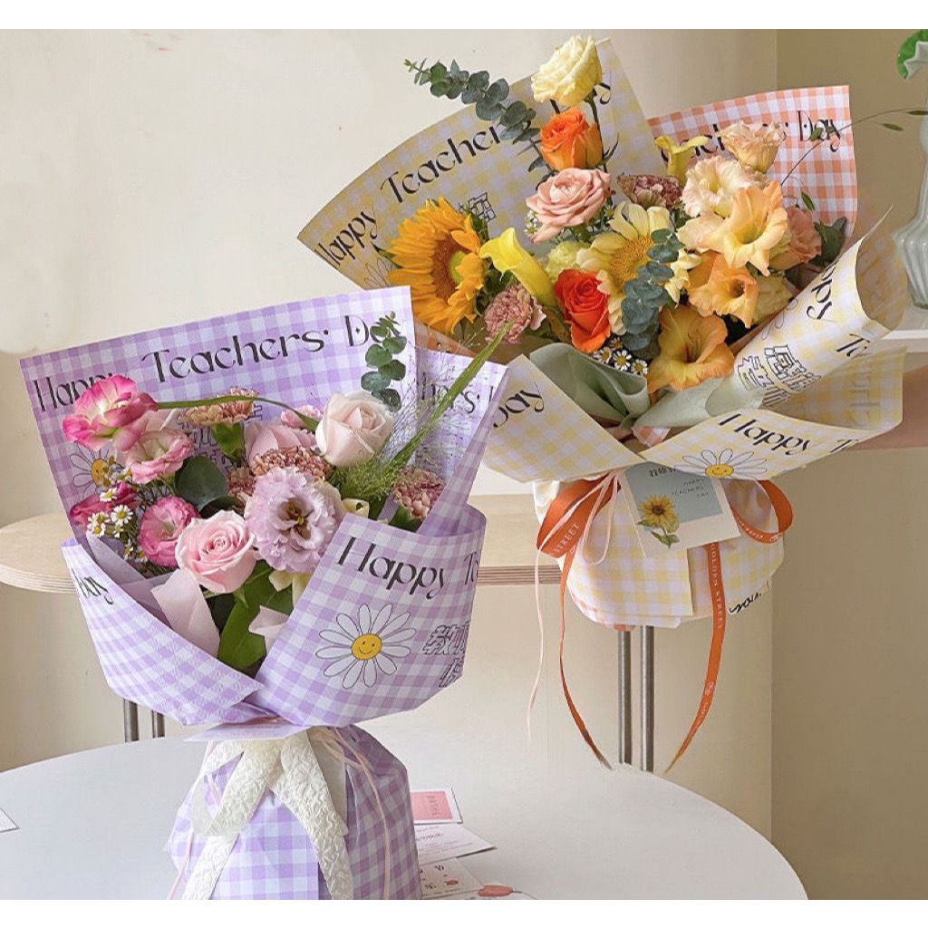 

KERTAS BUNGA EDISI TEACHER / TEACHER'S DAY CELLOPHANE PAPER FLOWER WRAP UNTUK BUKET BUCKET BUNGA